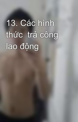 13. Các hình thức  trả công lao động