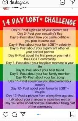 14 day LGBTQ+ Challange!