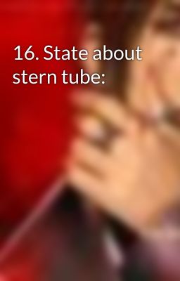 16. State about stern tube: