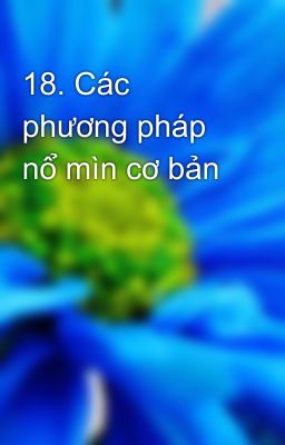 18. Các phương pháp nổ mìn cơ bản