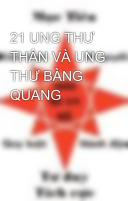 21 UNG THƯ THẬN VÀ UNG THƯ BÀNG QUANG