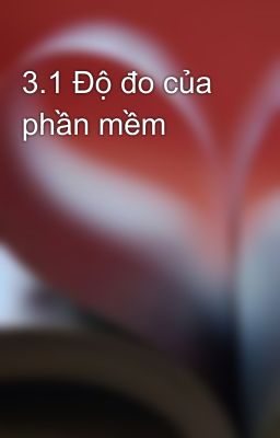 3.1 Độ đo của phần mềm