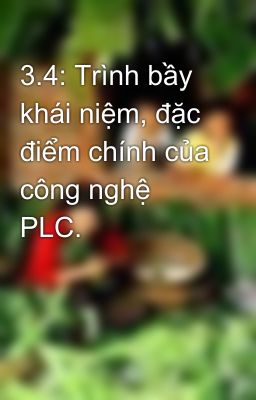 3.4: Trình bầy khái niệm, đặc điểm chính của công nghệ PLC.