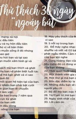 30 ngày ngồi ngoáy bút