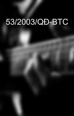 53/2003/QĐ-BTC