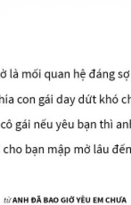 Anh Đã Bao Giờ Yêu Em Chưa 