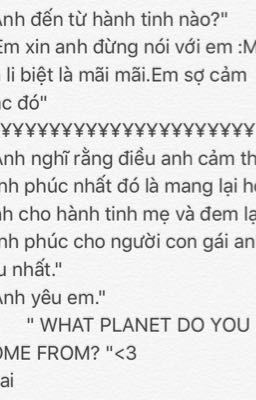 Anh đến từ hành tinh nào?