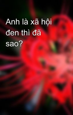 Anh là xã hội đen thì đã sao?