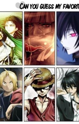 Anime & Manga Male Characters X Reader