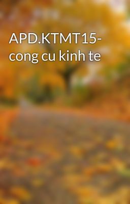 APD.KTMT15- cong cu kinh te