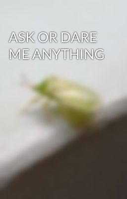 ASK OR DARE ME ANYTHING