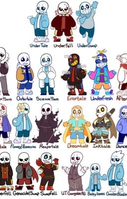 AU sans X reader X AU Male!chara/frisk