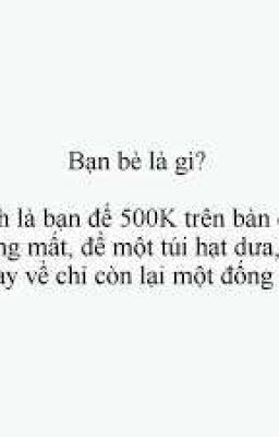 Bạn Bè Không Thể Nói Lên Tất Cả