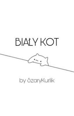 biały kot