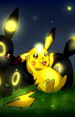 Black Flareon Meets Pikachu