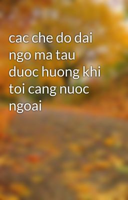 cac che do dai ngo ma tau duoc huong khi toi cang nuoc ngoai