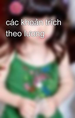 các khoản trích theo lương