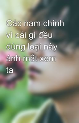 Các nam chính vì cái gì đều dùng loại này ánh mắt xem ta