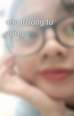 các trường từ vựng