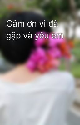 Cảm ơn vì đã gặp và yêu em