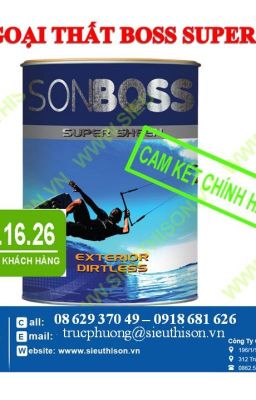 CẦN MUA SƠN NỘI THẤT BOSS SATIN FINISH CHÍNH HÃNG GIÁ RẺ