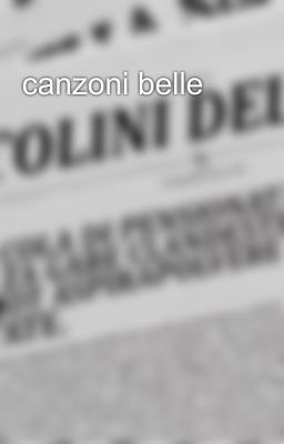 canzoni belle💿