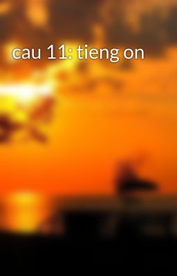 cau 11: tieng on