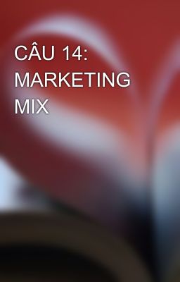 CÂU 14: MARKETING MIX