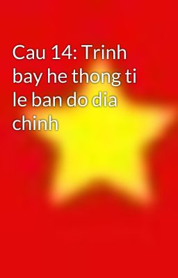 Cau 14: Trinh bay he thong ti le ban do dia chinh