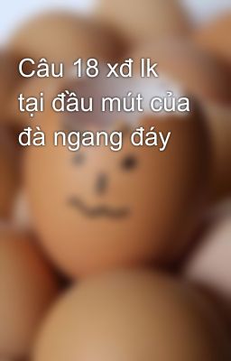 Câu 18 xđ lk tại đầu mút của đà ngang đáy