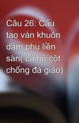 Câu 26: Cấu tạo ván khuôn dầm phụ liền sàn( cả hệ cột chống đà giáo)