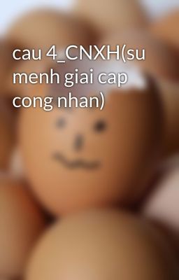 cau 4_CNXH(su menh giai cap cong nhan)