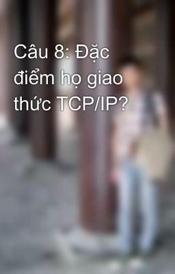 Câu 8: Đặc điểm họ giao thức TCP/IP?