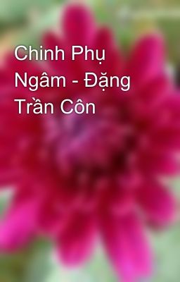 Chinh Phụ Ngâm - Đặng Trần Côn