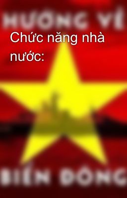 Chức năng nhà nước: