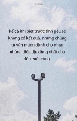 Chúng ta của sau này chính là không có nhau