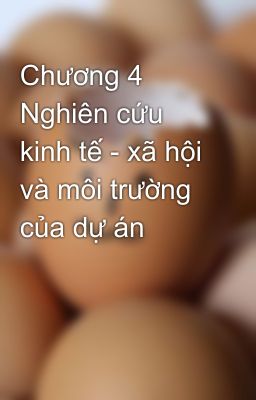 Chương 4 Nghiên cứu  kinh tế - xã hội và môi trường của dự án