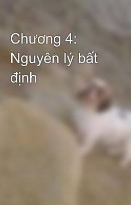 Chương 4: Nguyên lý bất định