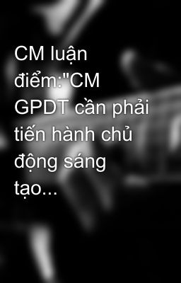 CM luận điểm: