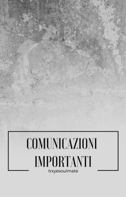 ⚠Comunicazioni importanti⚠