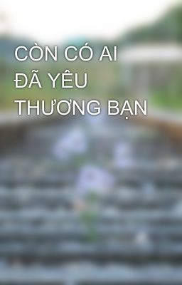 CÒN CÓ AI ĐÃ YÊU THƯƠNG BẠN