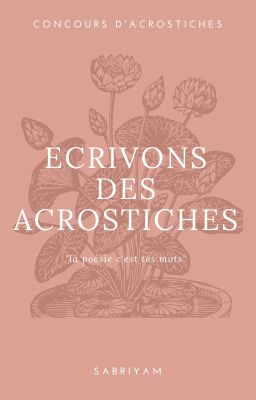 Concours acrostiche