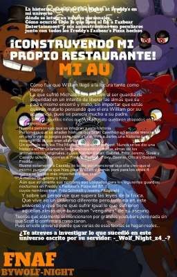 ¡Construyendo mi propio restaurante! | Mi AU | FNaF (PAUSADA) 