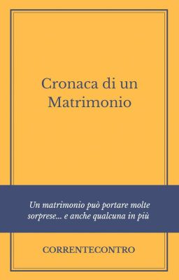 CRONACA DI UN MATRIMONIO