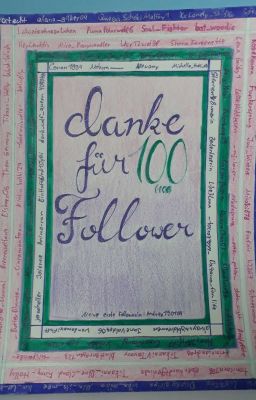 Danke für 100(110) Follower ♡