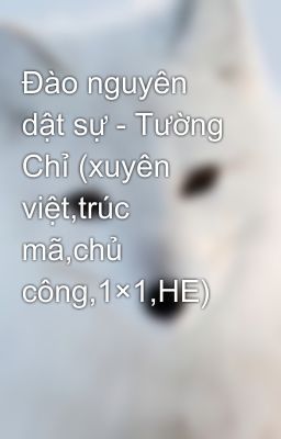 Đào nguyên dật sự - Tường Chỉ (xuyên việt,trúc mã,chủ công,1×1,HE)