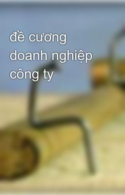 đề cương doanh nghiệp công ty