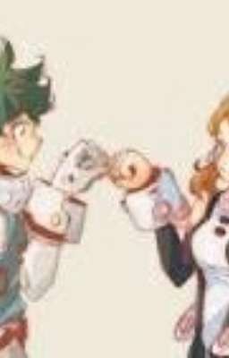 deku el heroe quirkless y ochako la heroína uravity