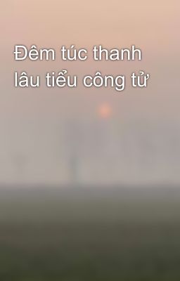 Đêm túc thanh lâu tiểu công tử