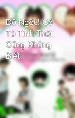 Đồ Ngốc! Có Tỏ Tình Thôi Cũng Không Biết. 